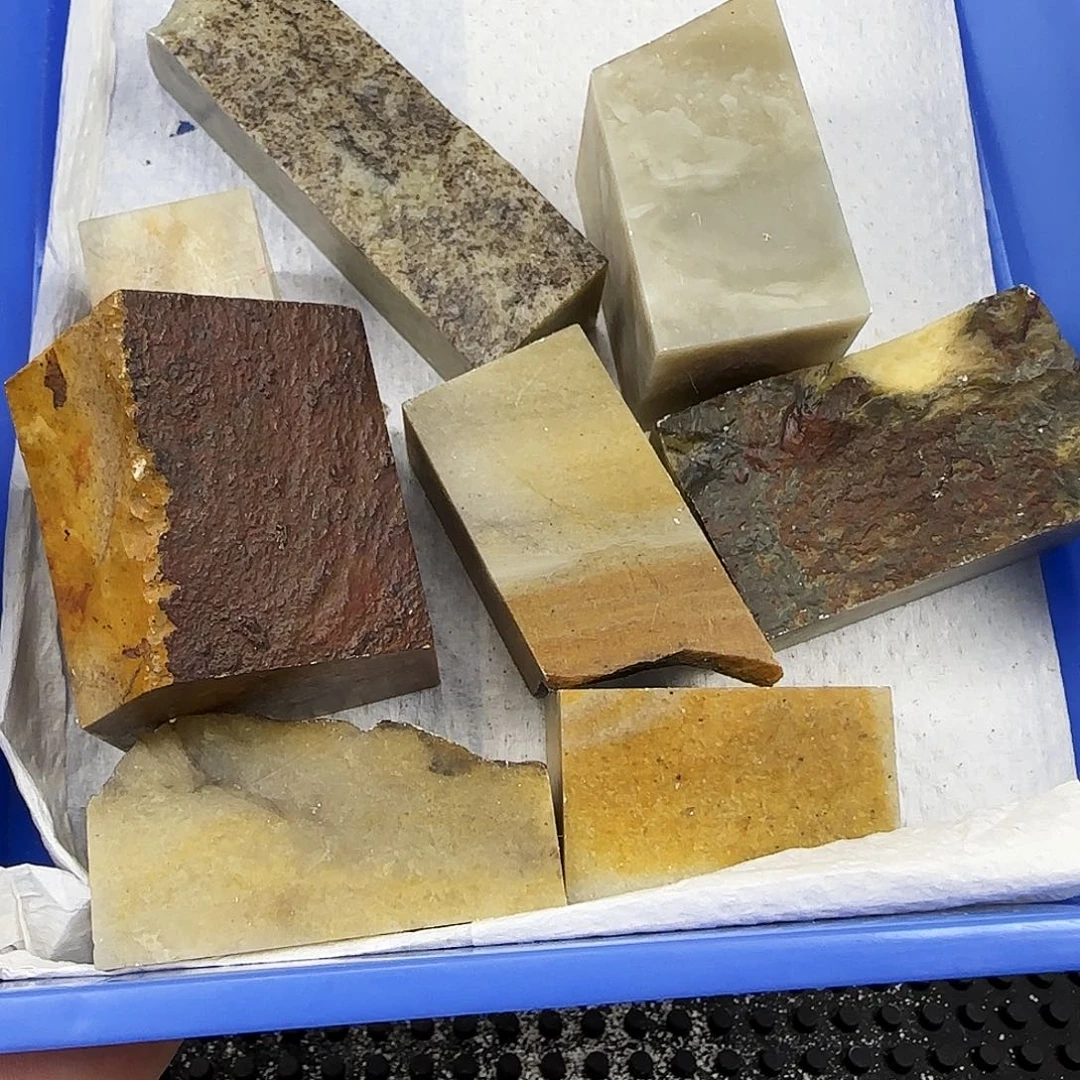 昌化石印石轻***光长白石