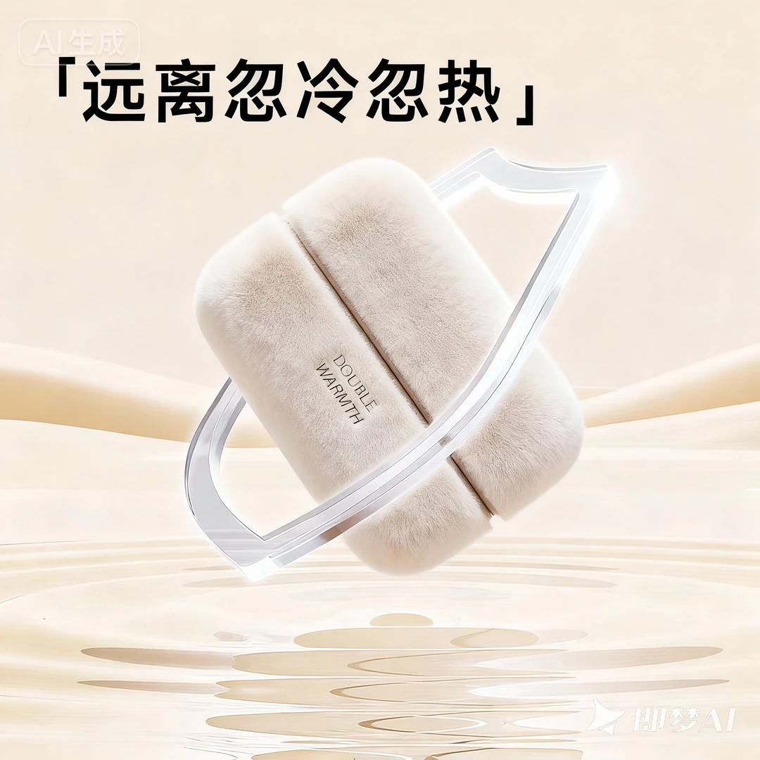 一分二毛绒绒双手同时暖分离式冬季长效暖宝宝 暖手宝