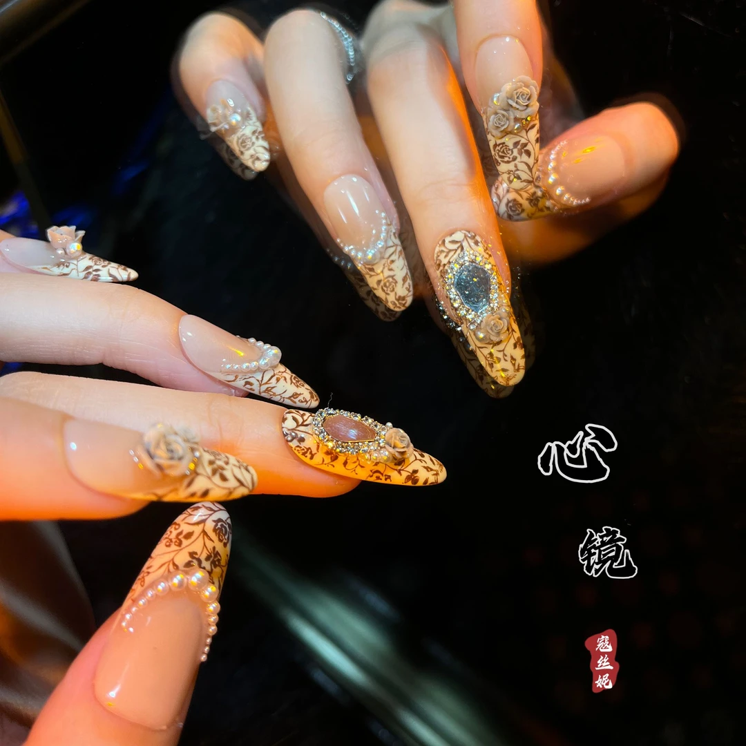 设计师款@【心镜】寇丝妮 纯手工穿戴式美甲