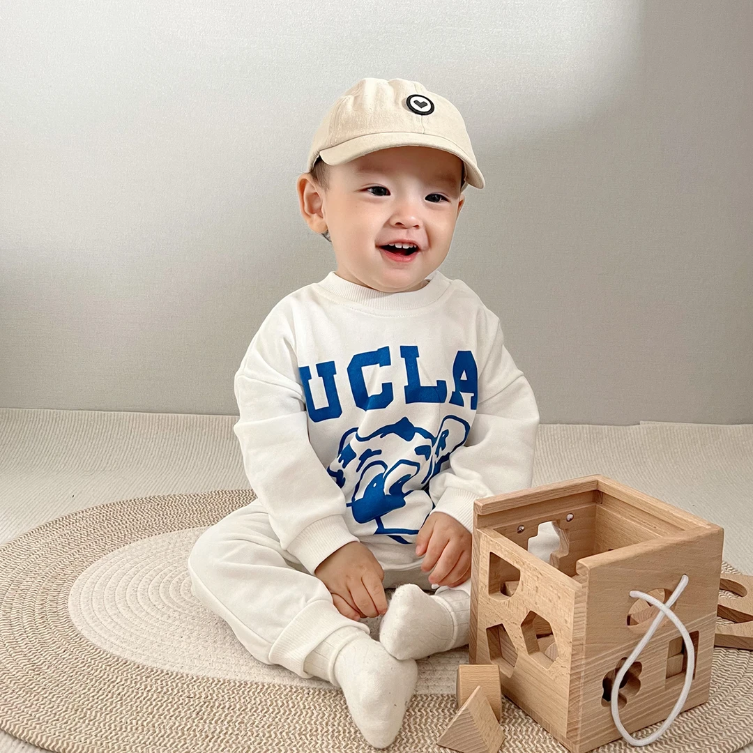 MK&UR.BV宝宝秋装连体衣超萌洋气哈衣卡通卫衣外出爬服婴儿衣服潮