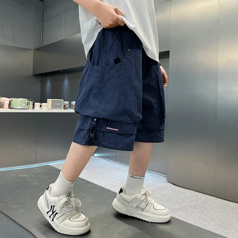 男童夏季短裤2025新款男孩薄款五分裤子中大童工装裤夏装儿童中裤