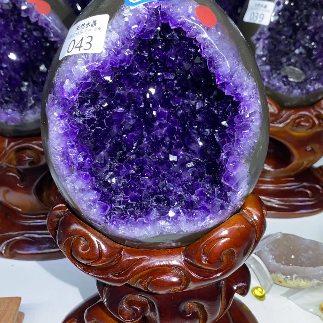 未镶嵌紫晶大型摆件（非配饰）小葛恐龙蛋