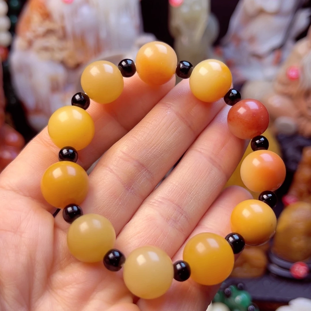 寿山石芙蓉石手链