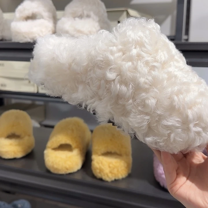 套趾款37白色卷毛包脚