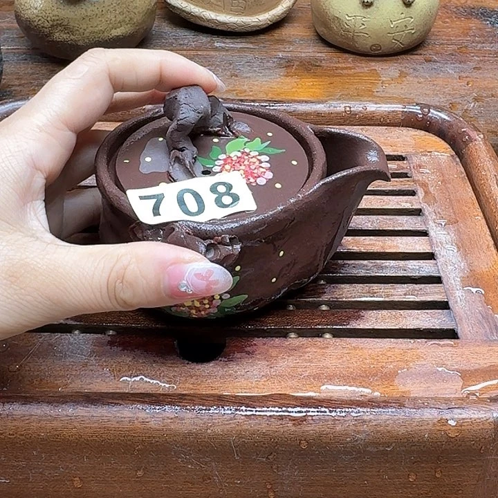 纯手工制作粗陶茶具