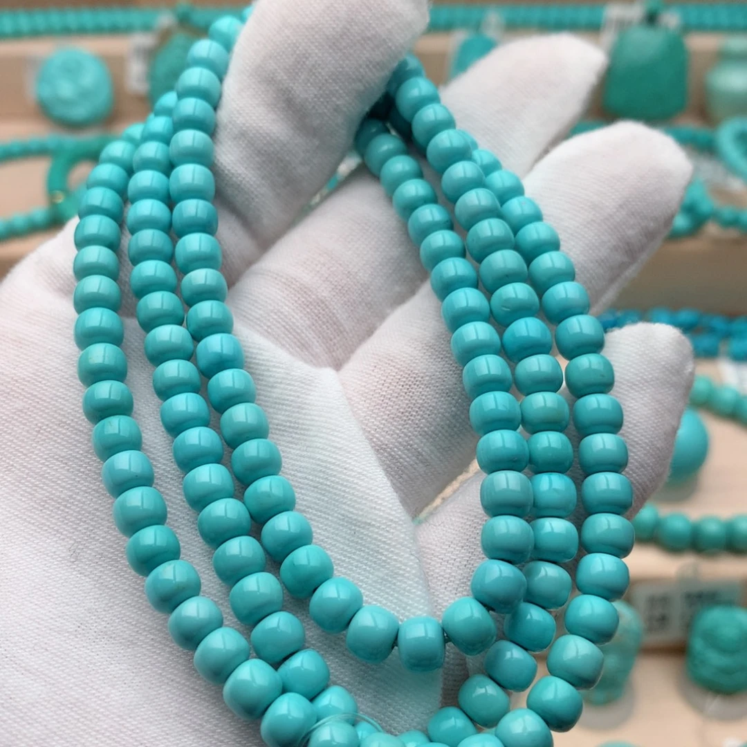 绿松石未镶嵌珠宝奇石5.5mm