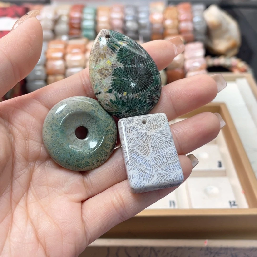 硅化珊瑚（珊瑚玉）手链未镶嵌小*藻732