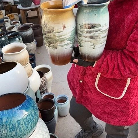 口14高26瑕疵盆子。