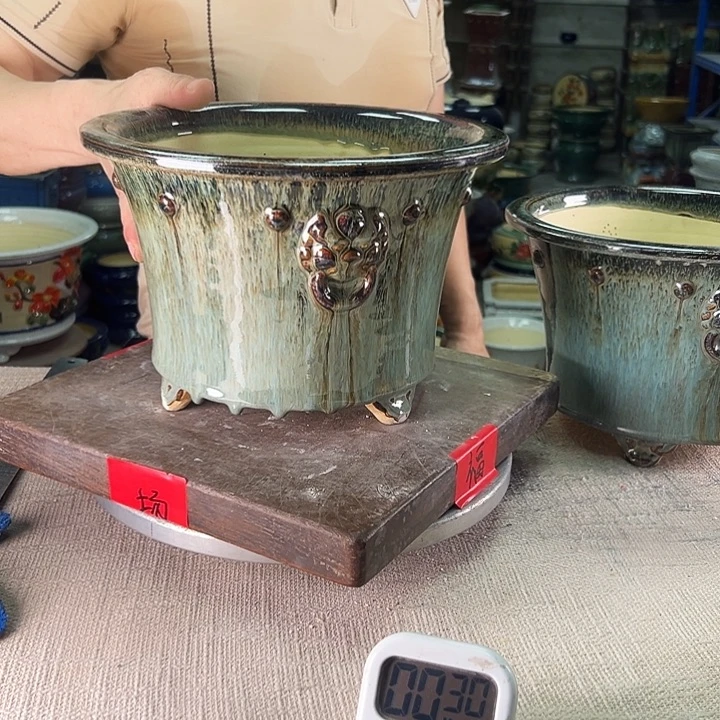泳坤堂石湾盆钟*陶瓷
