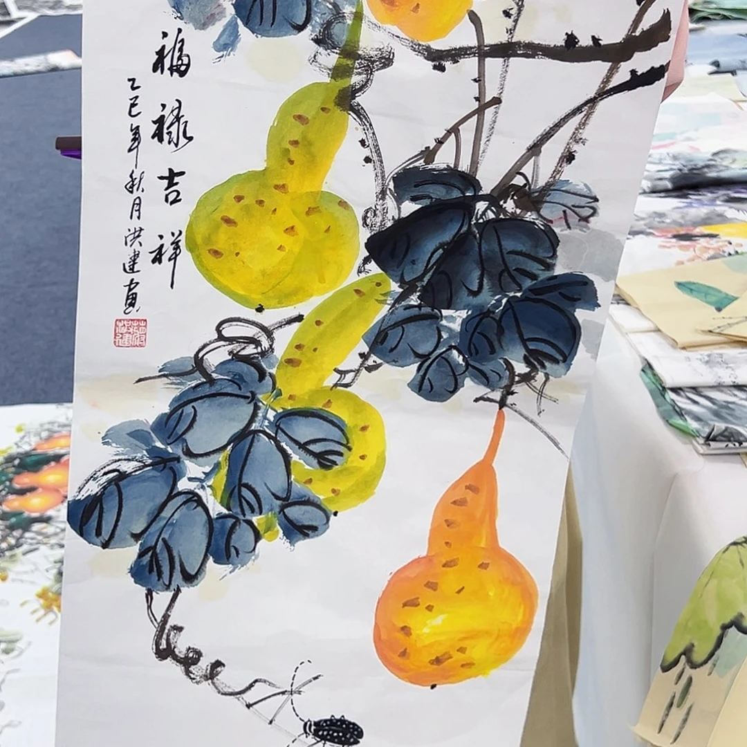 国画事事顺心如意万事如意