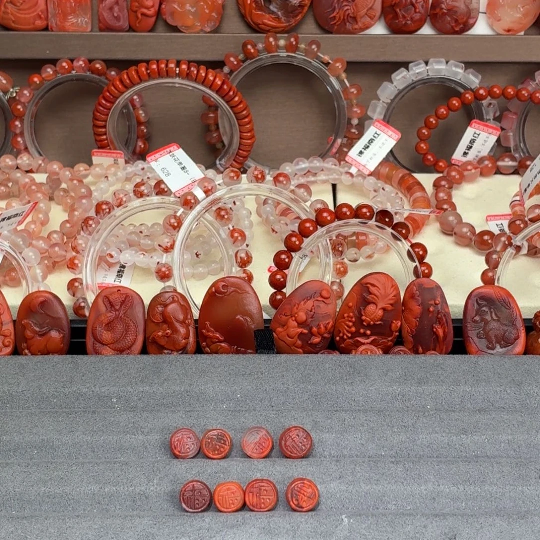 ****D南红玛瑙未镶嵌颈饰4