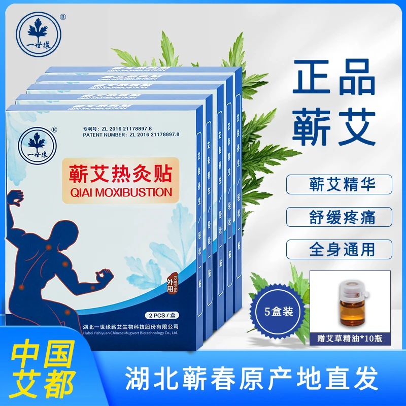 湖北一世缘蕲艾热灸贴 2贴/盒*5盒