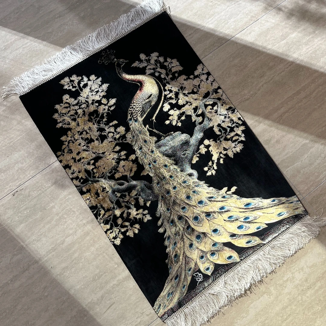 【挂毯】伊朗高密度机织莫代尔圆毯客厅卧室衣帽间梳妆台单椅