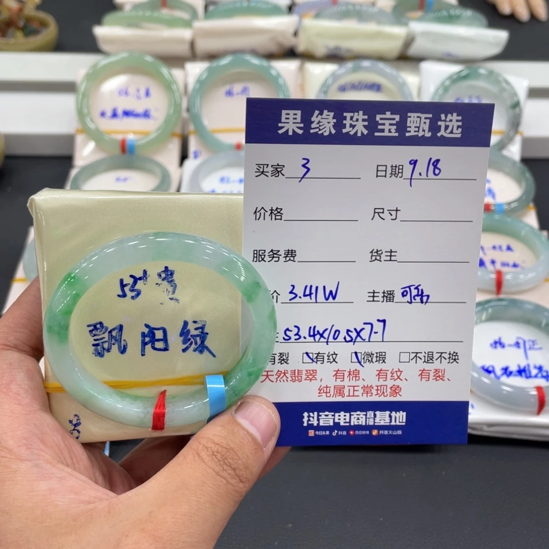 3***岁未镶嵌手镯翡翠缅甸翡翠