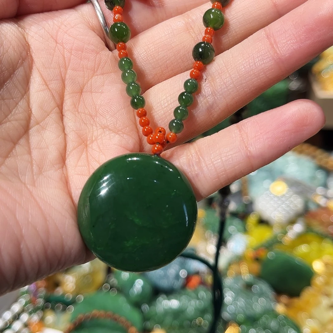 未镶嵌岫玉毛衣链