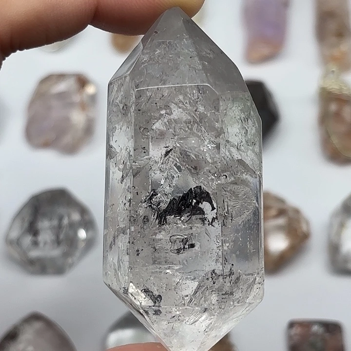 水晶颈饰未镶嵌闪灵钻手握/摆件71mm+