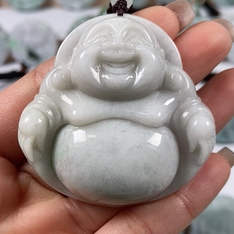 翡翠颈饰未镶嵌大佛福利