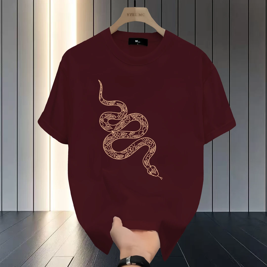 邦德妮纯棉男士短袖T恤夏季新款国潮风原创印花宽松百搭圆领上衣