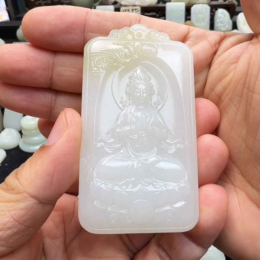 和田玉未镶嵌颈饰