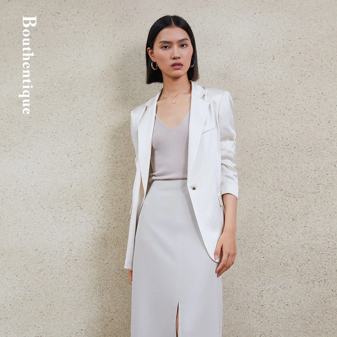 Bouthentique轻松优雅高级醋酸休闲单西223311J1A27