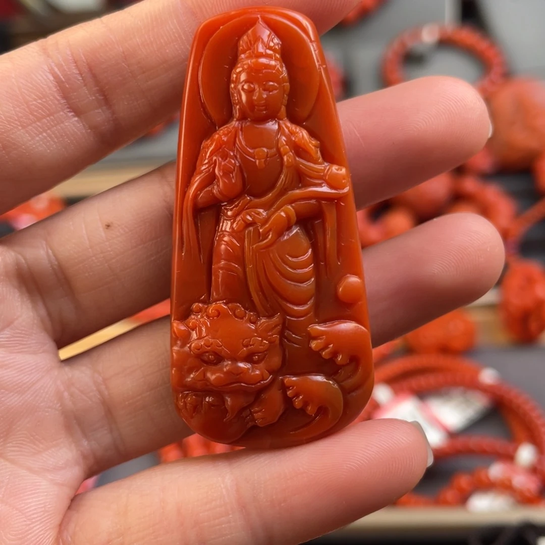 南红玛瑙雕刻未镶嵌