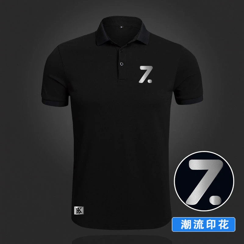 罗乐公鸡2025新款高档男士商务欧货翻领POLO潮流短袖时尚上衣体恤