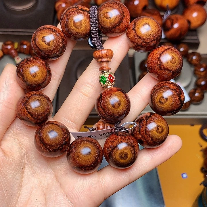 花梨木类手串/手链黄花梨风化料老挝花梨土埋料2.0