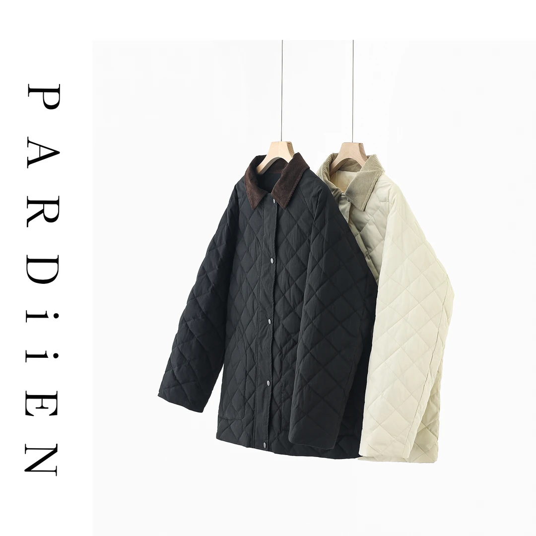 【北总严选】帕迪恩FL菱格撞色领羽绒服3749