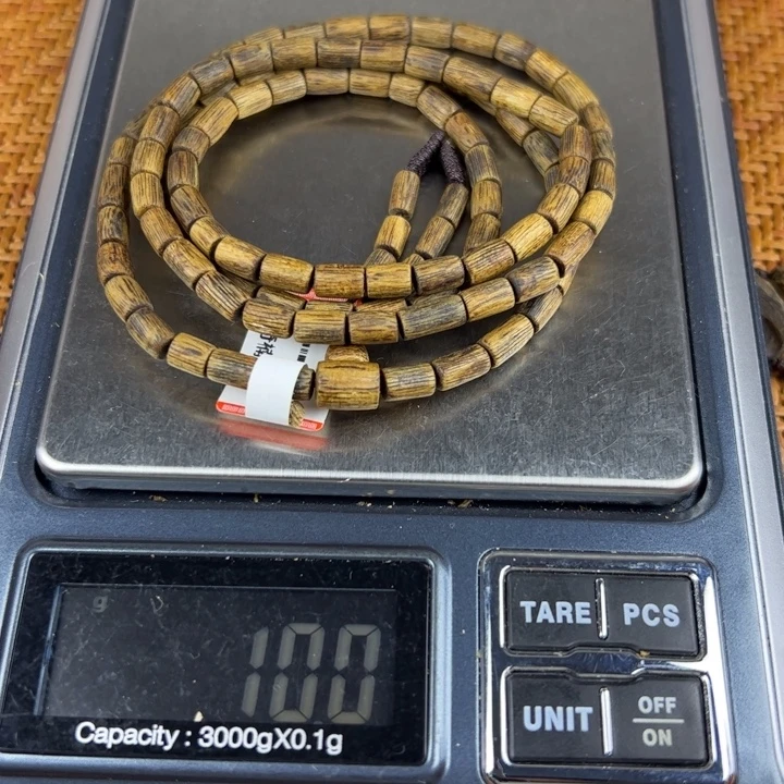 沉香碎屑沉香+棋楠沉香桶珠多圈卡5mm克重10克
