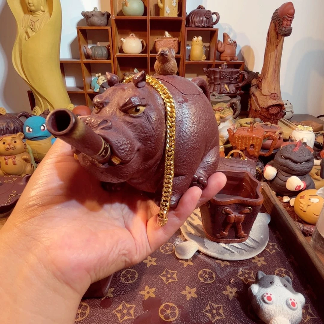 跨***者紫砂茶叶盒纯手工制作过程就是