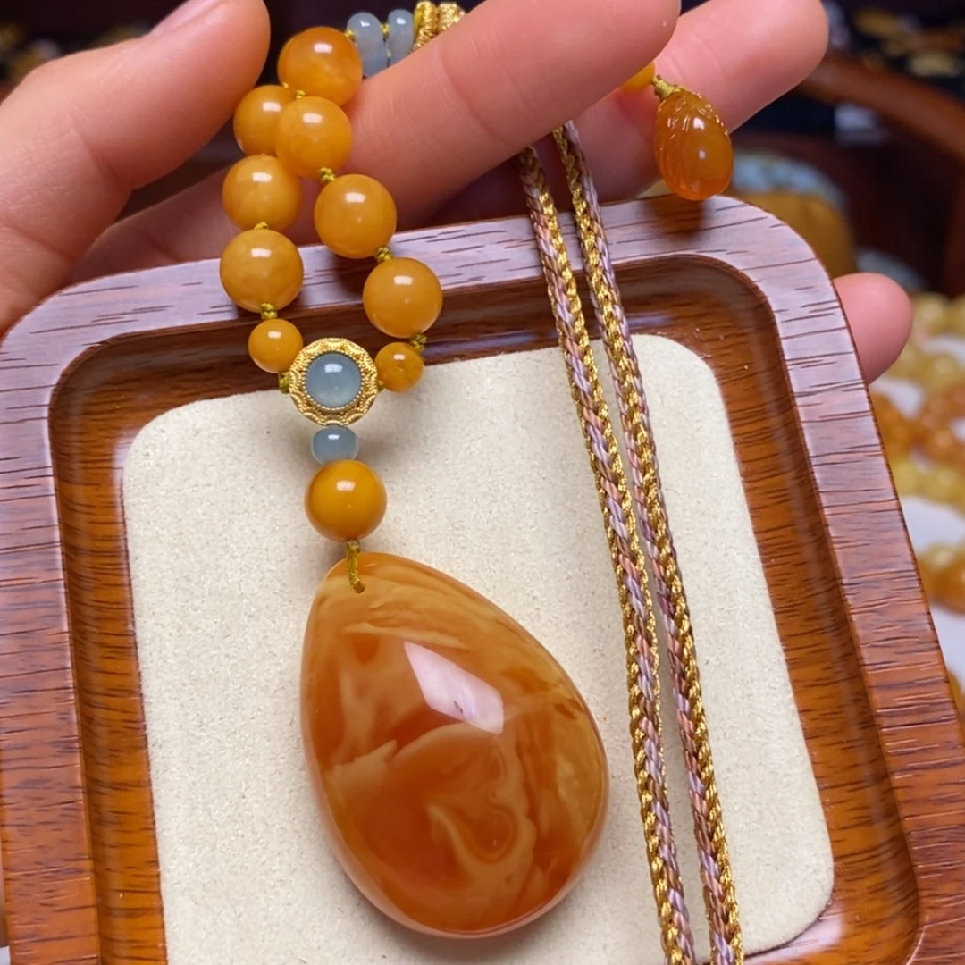 【闪购商品】蜜蜡颈饰未镶嵌项链