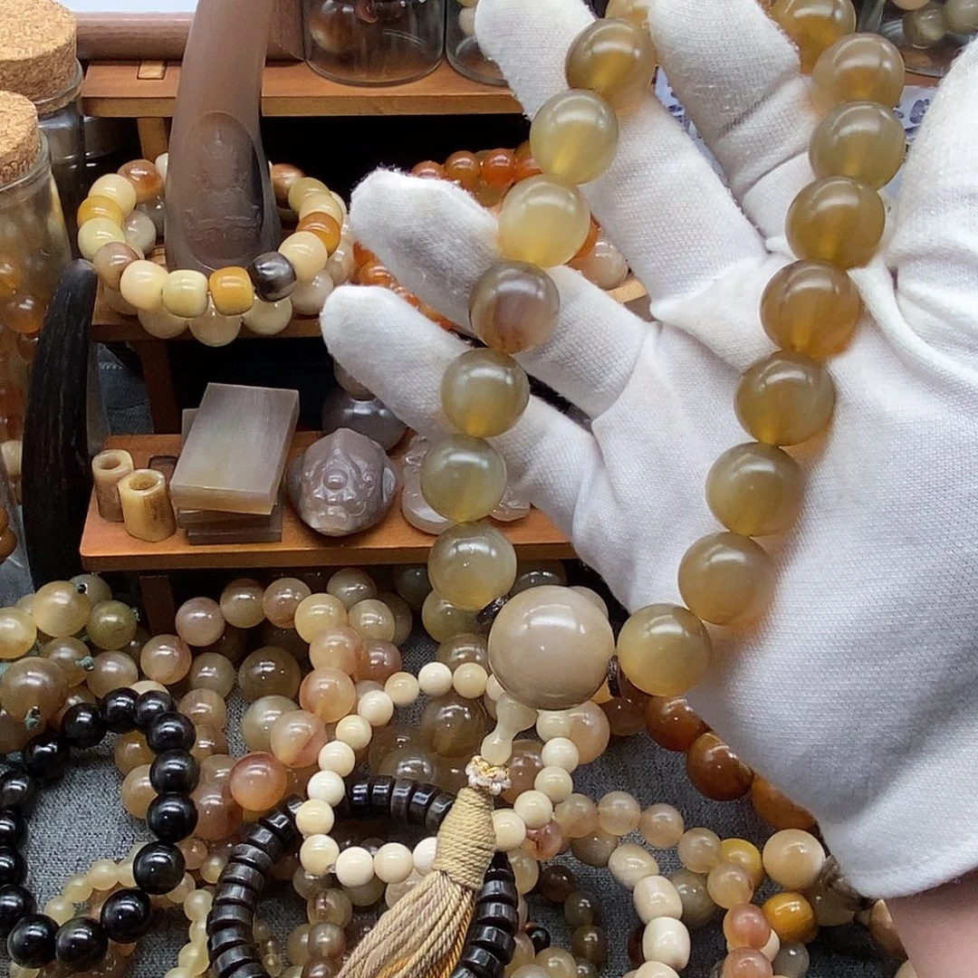 18mm黑青料非洲黑斑高端羊角手持