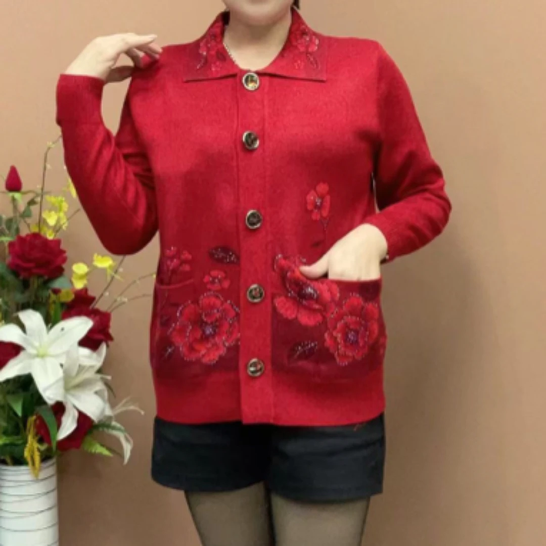 B108新款针织短款开衫