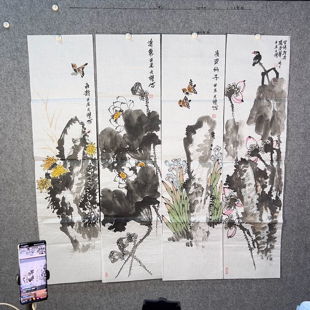 国画715 花鸟在此鸣叫时还要一