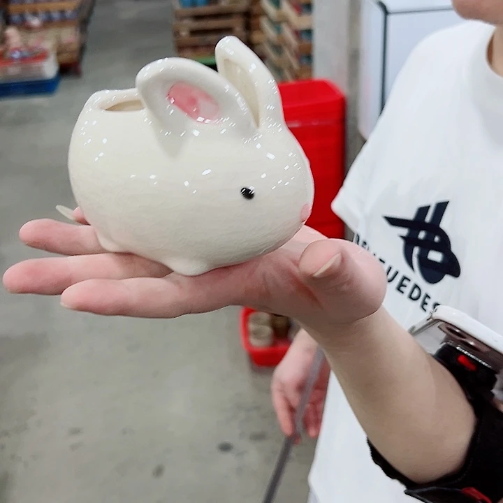 有孔.凑满10元发货多肉陶瓷花盆！