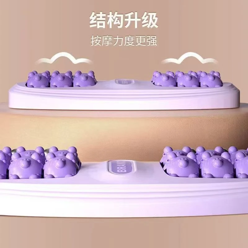 足底按摩器足部足疗腿部穴位磁珠四排滚轮底按摩器户外按摩指压板