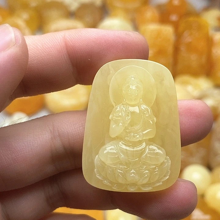 未镶嵌颈饰琥珀琥珀蜜蜡吊坠