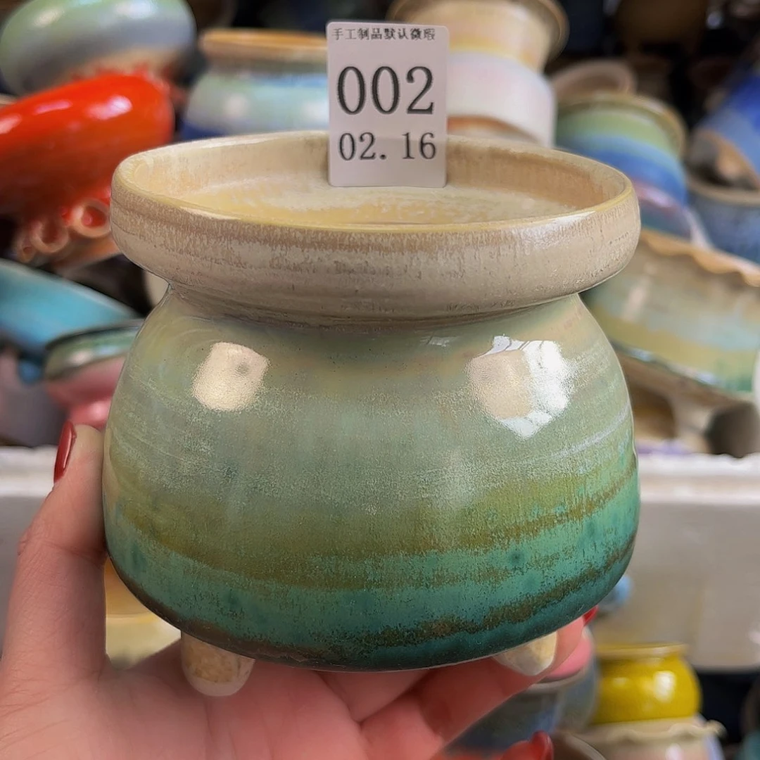 摆件景德镇陶瓷手工制作口10高11左右