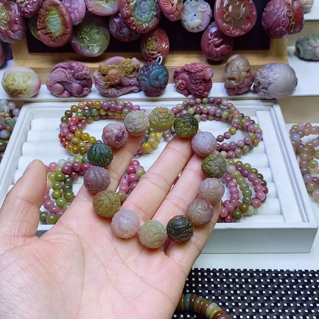 玛瑙/玉髓盐源玛瑙手串未镶嵌