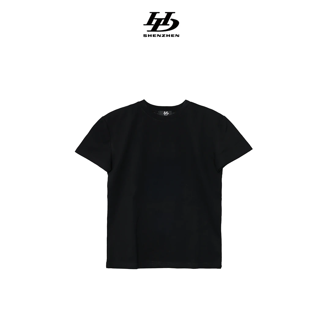 HDCHINA（硬挺短袖T恤高定男装潮牌修身百搭国风短袖夏季短袖男t恤