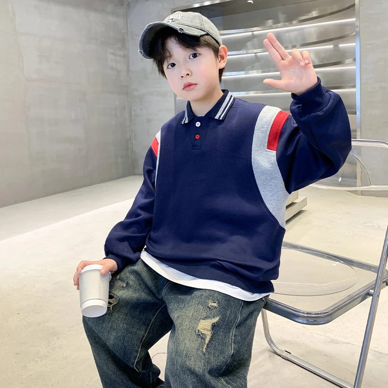 男童帅气休闲卫衣春秋舒适