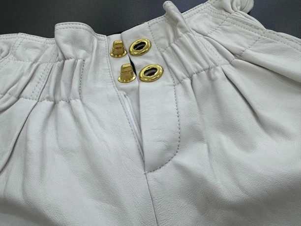 绵羊皮短裤万能腰