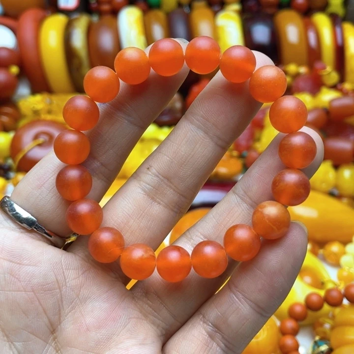 树脂制品30号红色手串