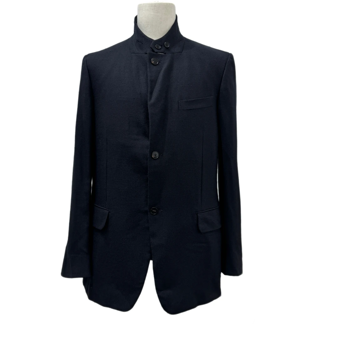 未使用 ZEGNA Ermenegildo Zgena 羊毛桑蚕丝混纺西装外套