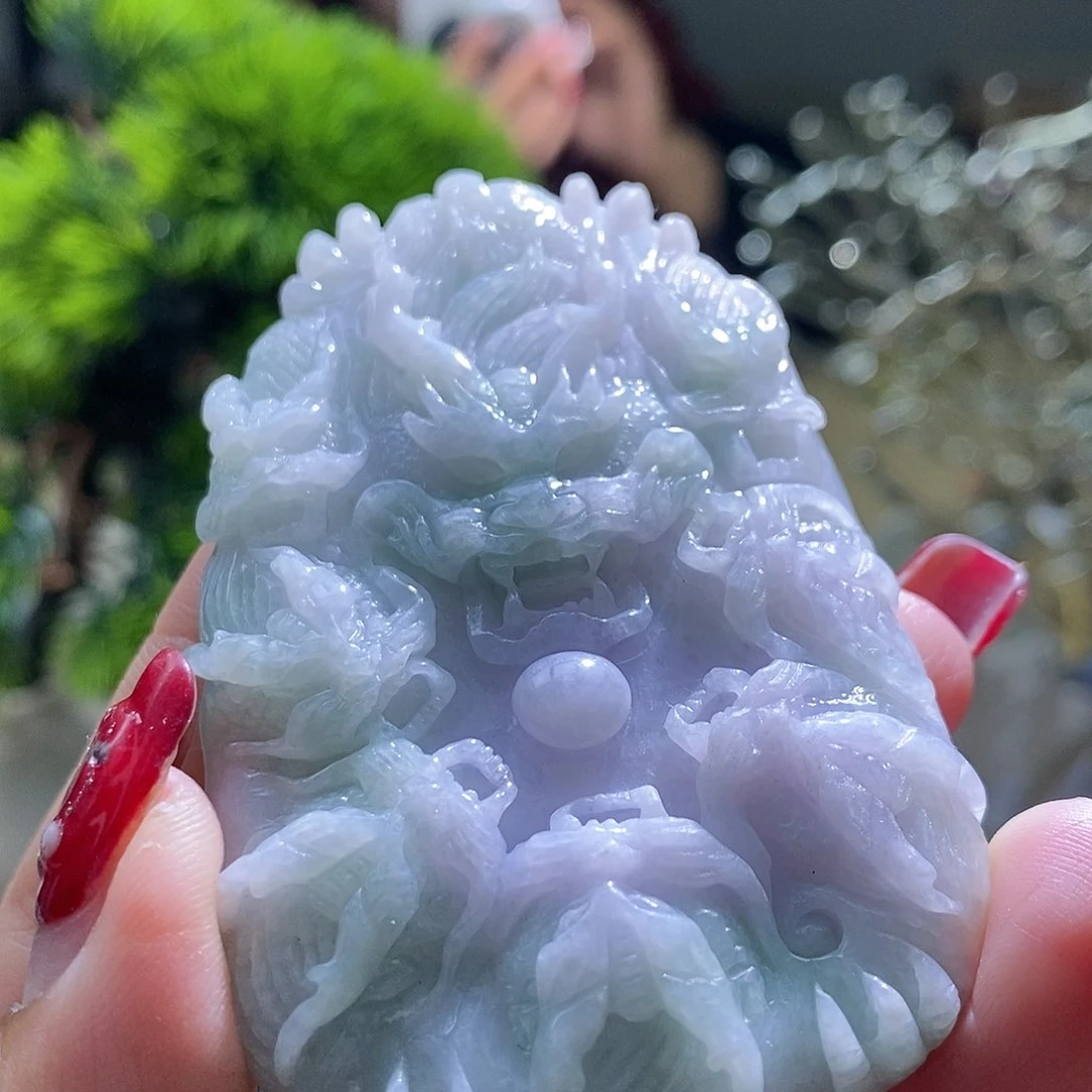 【闪购商品】翡翠颈饰未镶嵌龙牌