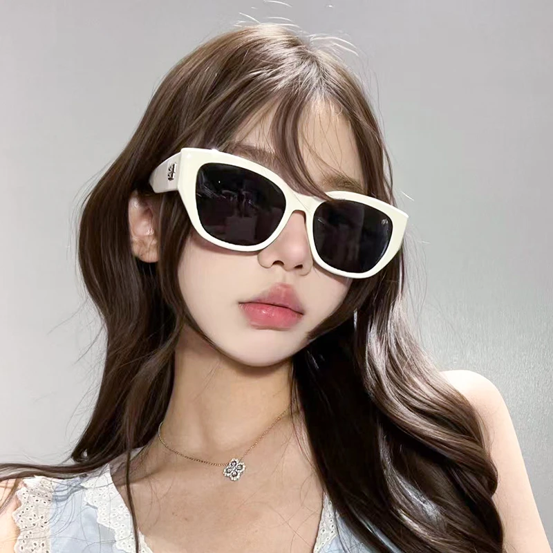 白色大方框墨镜女遮阳欧美大脸显瘦开车防紫外线偏光太阳镜网红款