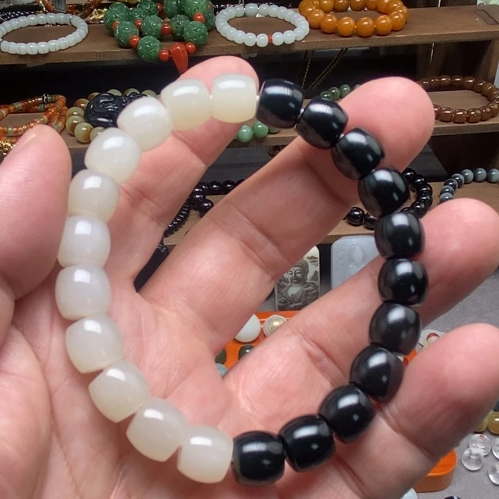 和田玉未镶嵌手链