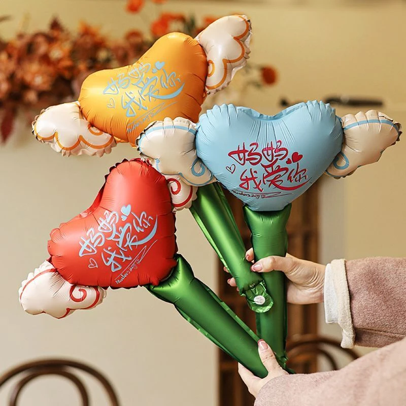 母亲节装饰布置爱心花朵气球DIY仪式感幼儿园商场活动送妈妈礼品