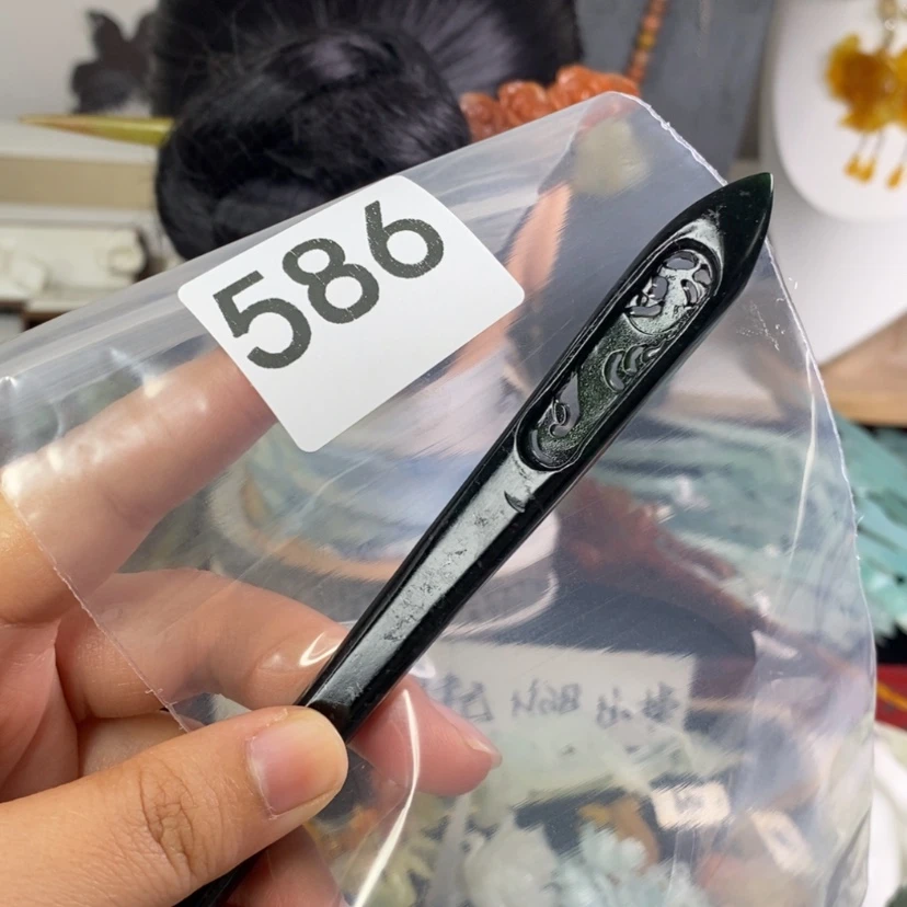 【闪购商品】岫玉发饰未镶嵌芳*