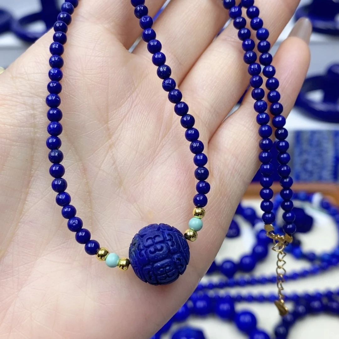 青金石未镶嵌颈饰秋****8